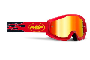 Fmf 100% Gogle Powercore Flame Red Lustrzana Szyba