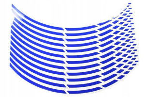 Paski Na Felgę Keiti Reflective Sticker Niebieskie