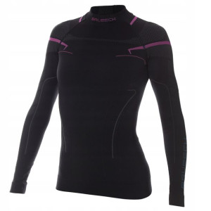 Brubeck Bielizna Bluza Damska Thermo Czarna+róż M