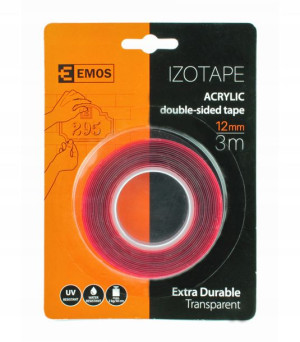 Taśma Akrylowa Dwustronna 3m X 12mm Przezroczysta