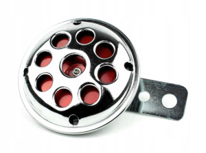 Sygnał Dźwiękowy Klakson 6v 70mm Otwory Chrom