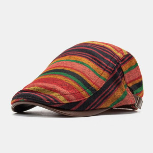Collrown Unisex Pu Skórzane Szwy Kolorowe Paski Be