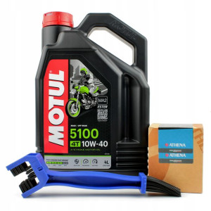 Olej MOTUL 5100 10W40 4L + filtr oleju + szczotka