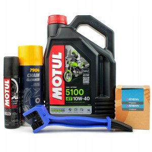 MOTUL 5100 10W40 4L filtr oleju smar C2+ szczotka