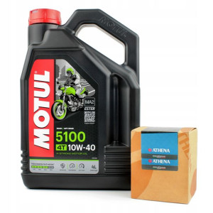 Olej do motocykla MOTUL 5100 10W40 4L + filtr