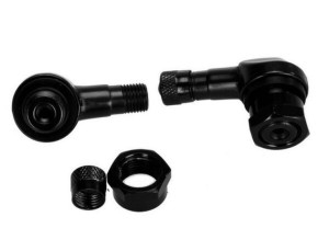 Zawór aluminiowy 90 stopni 8,3 mm czarny