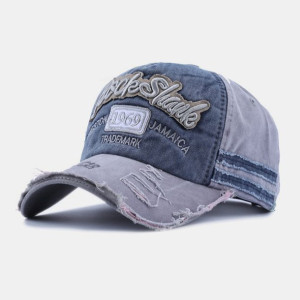 Unisex Cotton Made-Old Broken Edge Patch Contrast