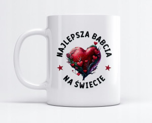 Kubek Z Nadrukiem Na Dzień Babci Dziadka Serce
