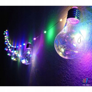 Girlanda Led 10 Ze Świecącym Sznurem Multi 3,8M