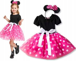 Myszka Minnie Minie Strój Sukienka Tutu 122-128