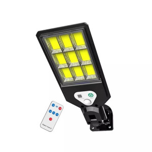 Mała Latarnia Uliczna Solarna 15W Cob, Z Pilotem, Czujnikiem Ruchu I Zmier