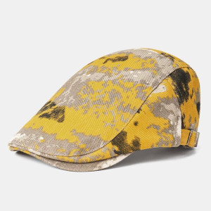 Collrown Beret Caps Print Sun Hat Tie-Dye Cap - Żó