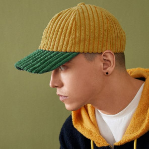 Collrown Men Sztruks Kontrastowy Kolor Casual Yout
