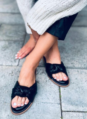 Klapki damskie SALLY BLACK 36