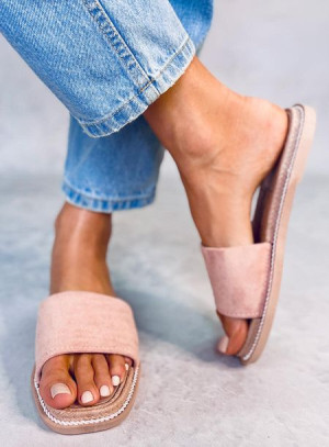 Klapki damskie zamszowe DANIELS PINK 39