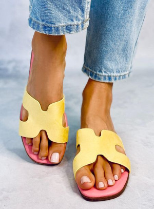 Klapki damskie KALANI YELLOW 37