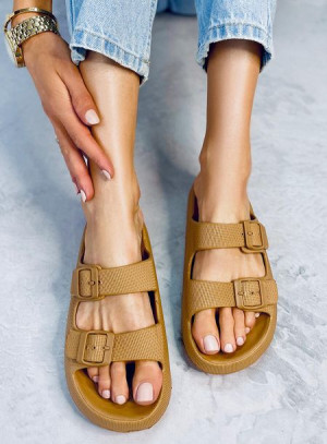 Klapki gumowe ARYN KHAKI 36