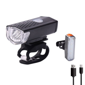 Bikight Zestaw Świateł Rowerowych 300Lm 3 Tryby Re
