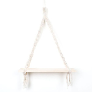 Macrame Roślin Wieszak Rack Wisząca Półka Półka Na