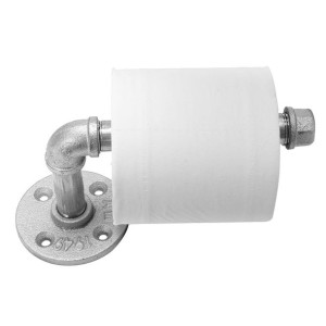 Przemysłowy Steampunk Pipe Wall Toilet Roll Paper