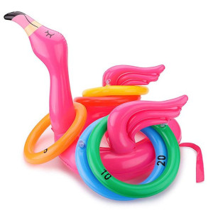 Inflatable Flamingo Ring Toss Game For Family Part