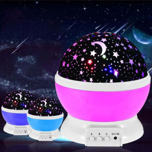 Lampa Led Projektor Gwiaździsty Lampka Nocna Dla D