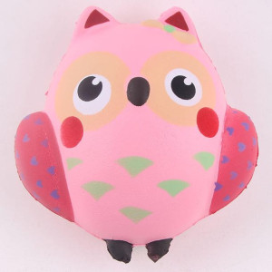Symulacja Pu Cute Pink Owl Squishy Office Relief T