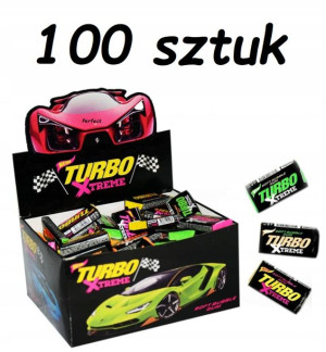 Gumy do żucia Turbo XTREME 100 szt Obrazki