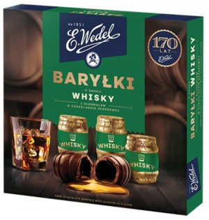 Baryłki z Alkoholem Czekoladki Wedel Whisky 200g