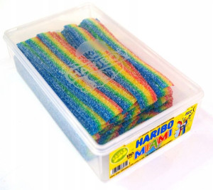 HARIBO Paski Miami Kwaśne żelki Języki 150 szt.