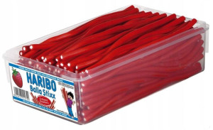 HARIBO Żelki BALLA Stix kable truskawkowe 150szt