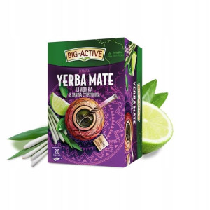 BIG ACTIVE Yerba Mate Limonka Trawa Cytrynowa