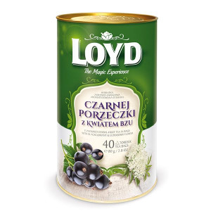 Herbata LOYD Czarna Porzeczka z kwiatem bzu