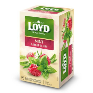 Herbata Loyd Mięta o smaku maliny 20 torebek