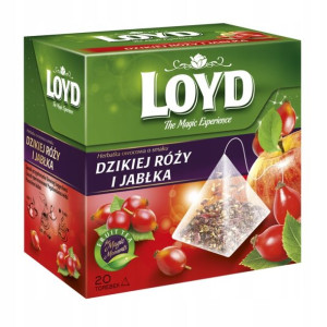Herbata LOYD Dzika Róża z Jabłkiem piramidki