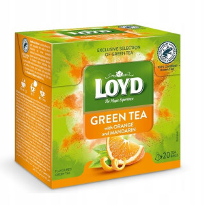Herbata LOYD green zielona pomarańcza i mandarynka