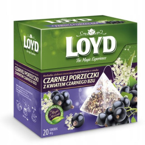 Herbata LOYD Czarna porzeczka z kwiatem bzu