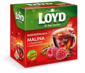 Herbata LOYD rozgrzewająca malina z cynamonem