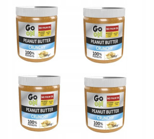 Masło orzechowe GO ON Crunchy 500g SANTE 4szt