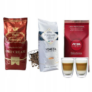 Zestaw kaw – Venezia, Veronesi, Pera 3kg +szklanki