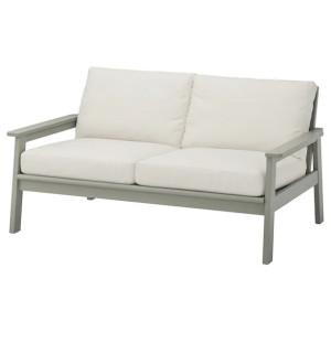 IKEA BONDHOLMEN Sofa 2osobowa szara bejca Froson Duvholmen beżowy