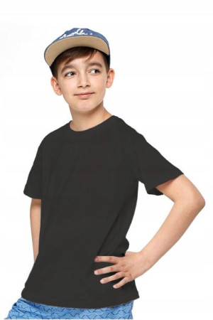 Moraj T-shirt młodzieżowy Czarny Bawełna 152-158