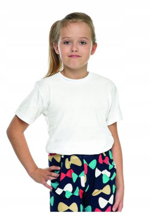 Moraj T-Shirt Dziewczęcy Biały Bawełna 134-140