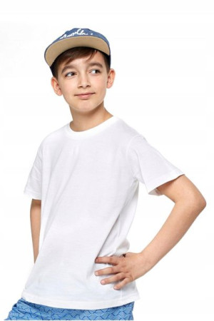Moraj T-shirt młodzieżowy Biały Bawełna 158-164