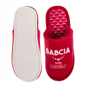 Kapcie Damskie Dzień Babci PREZENT 40-41 MORAJ