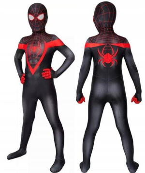 Strój Spiderman Kostium Bal Miles Morales 140-146