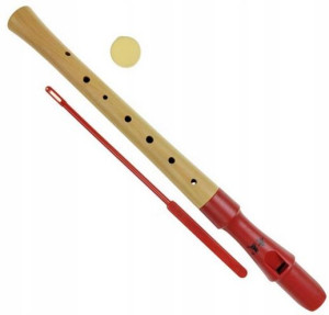 Flet prosty drewniany szkolny Kera QM8A-28G-Red