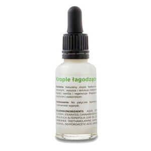INDIA Krople łagodzące trądzik olej konopny 30 ml