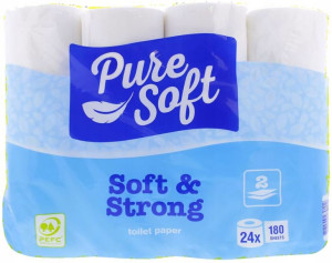 Papier toaletowy Pure Soft Soft&Strong 24 rolk