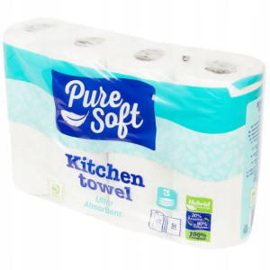 Ręcznik kuchenny Pure Soft 4 rolki 3-warstwowy
